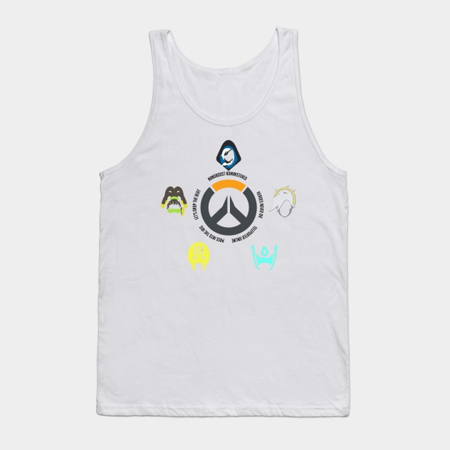 Overwatch Supports Tank Top by Vui